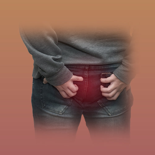 People with pain, swelling & itching around the anal area